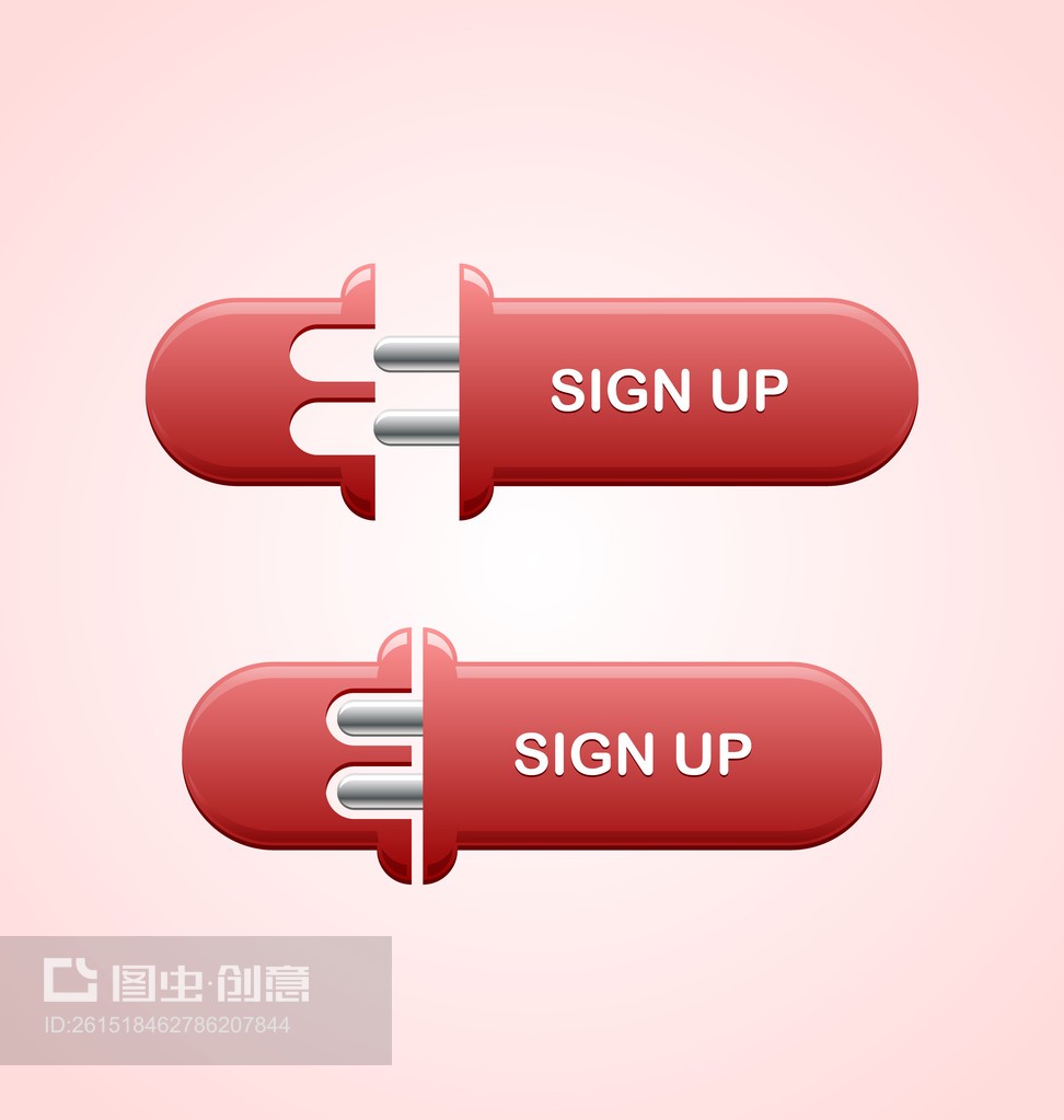 注册按钮Sign up button